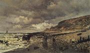 Claude Monet La Pointe de la Heve a Maree basse oil painting on canvas